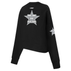MLB HOUSTON ASTROS REVERSE FRENCH TERRY CHANDAIL À COL ROND EN MOLLETON POUR FEMME (NOIR)