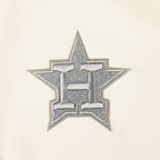 MLB HOUSTON ASTROS REVERSE FRENCH TERRY CHANDAIL À COL ROND EN MOLLETON POUR FEMME (COQUILLE D'ŒUF)