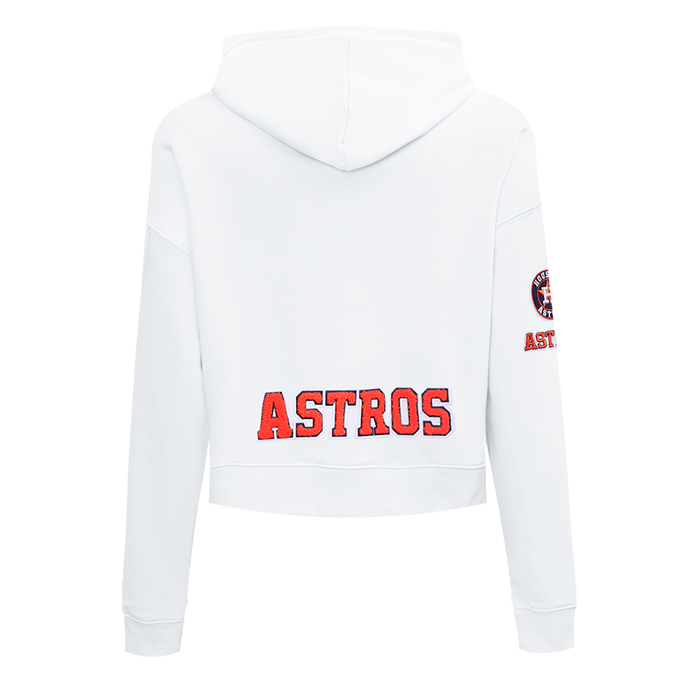 MLB HOUSTON ASTROS CLASSIC CHANDAIL À CAPUCHON COURT POUR FEMME (BLANC)