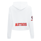 MLB HOUSTON ASTROS CLASSIC CHANDAIL À CAPUCHON COURT POUR FEMME (BLANC)