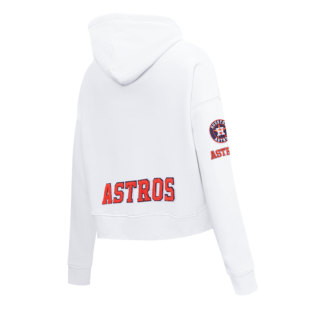 MLB HOUSTON ASTROS CLASSIC CHANDAIL À CAPUCHON COURT POUR FEMME (BLANC)