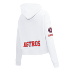 MLB HOUSTON ASTROS CLASSIC CHANDAIL À CAPUCHON COURT POUR FEMME (BLANC)