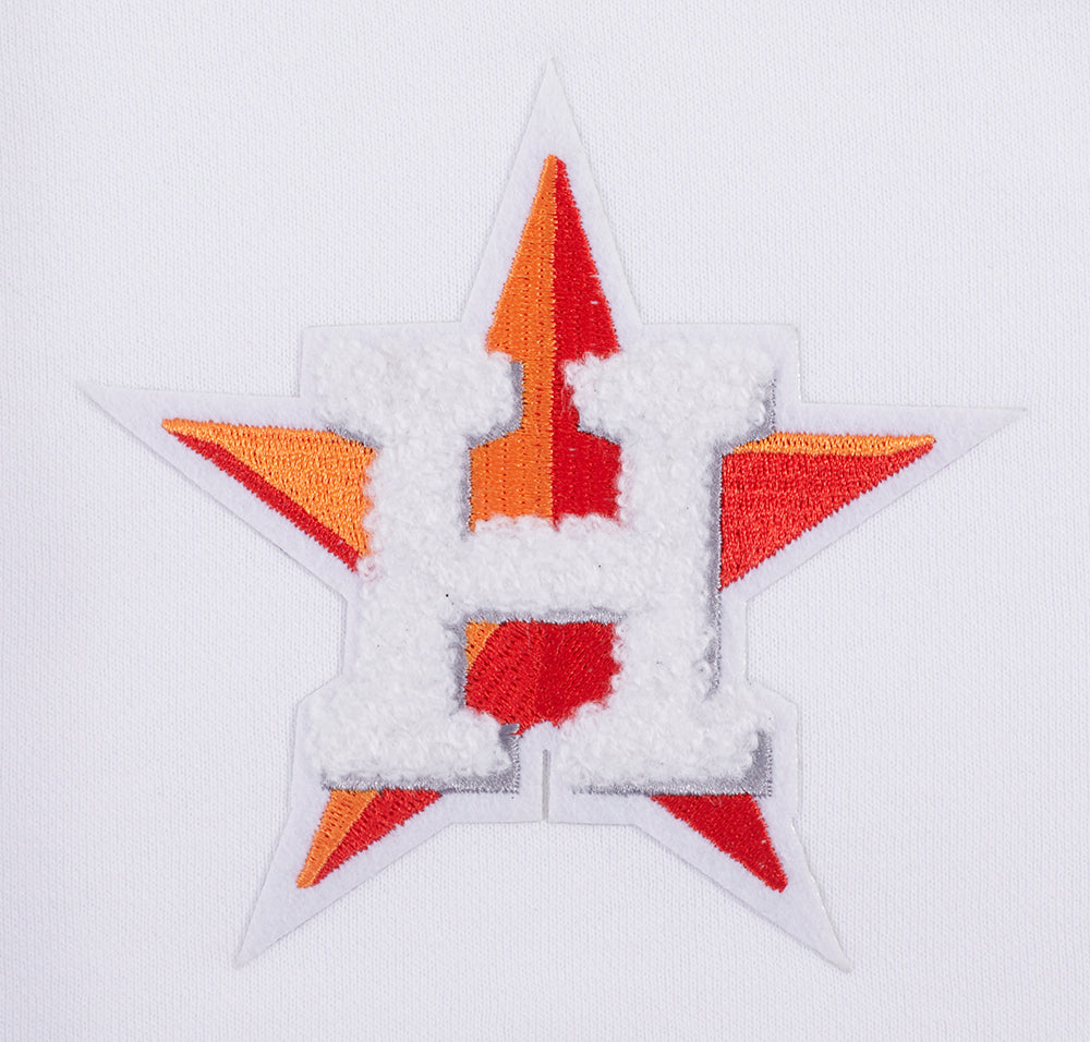 MLB HOUSTON ASTROS CLASSIC CHANDAIL À CAPUCHON COURT POUR FEMME (BLANC)