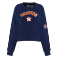 MLB HOUSTON ASTROS CLASSIC CHANDAIL À COL ROND POUR FEMME (MARINE MINUIT)