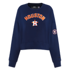 MLB HOUSTON ASTROS CLASSIC CHANDAIL À COL ROND POUR FEMME (MARINE MINUIT)
