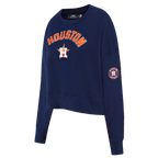MLB HOUSTON ASTROS CLASSIC CHANDAIL À COL ROND POUR FEMME (MARINE MINUIT)