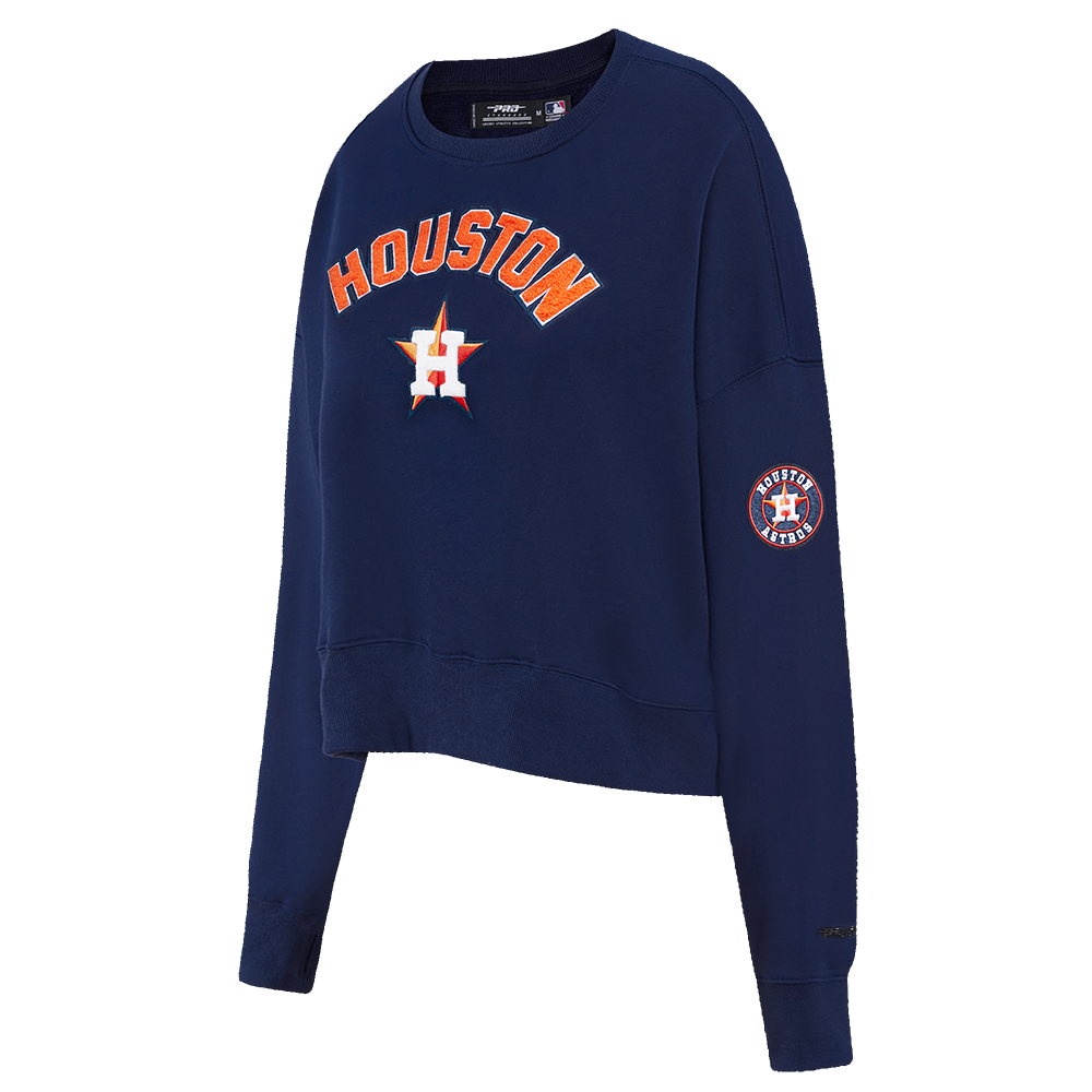 MLB HOUSTON ASTROS CLASSIC WOMEN'S CREWNECK (MIDNIGHT NAVY)