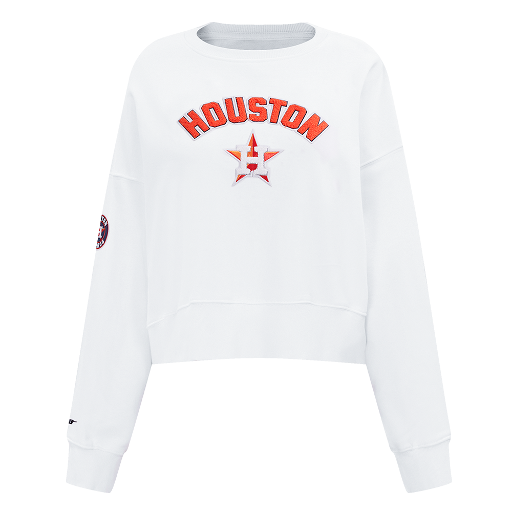 MLB HOUSTON ASTROS CLASSIC CHANDAIL À COL ROND POUR FEMME (BLANC)