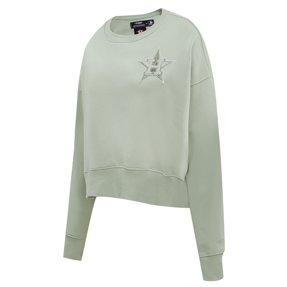 MLB HOUSTON ASTROS NEUTRAL WOMEN'S CREWNECK (MOSS)