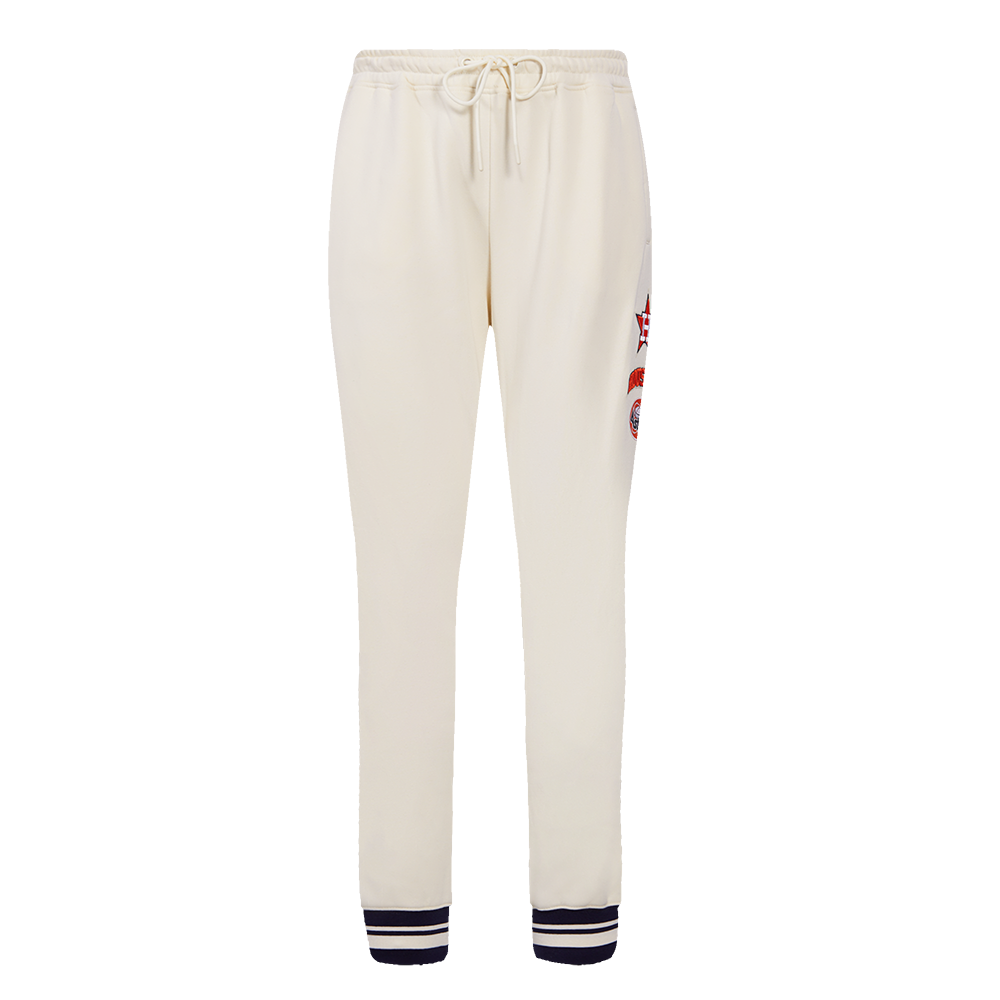 MLB HOUSTON ASTROS RETRO CLASSIC WOMEN'S SWEATPANT (EGGSHELL/ MIDNIGHT NAVY)