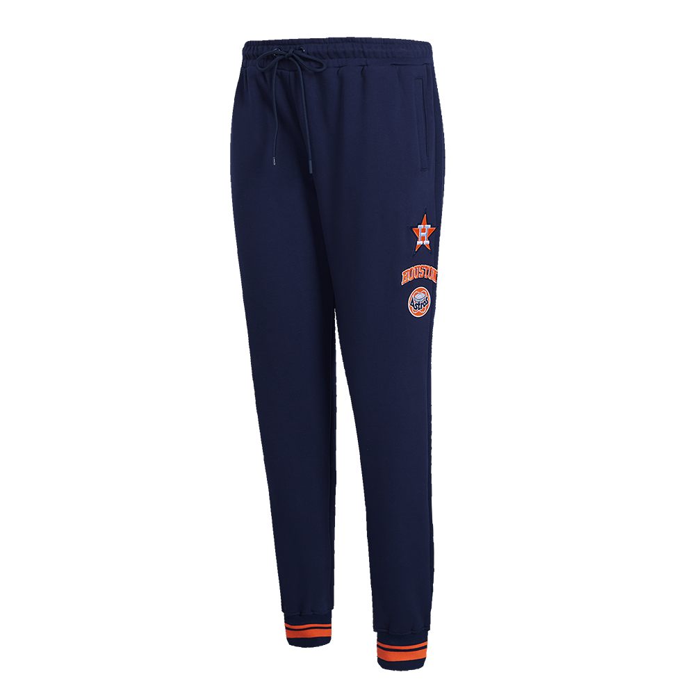 MLB HOUSTON ASTROS RETRO CLASSIC PANTALON OUATÉ POUR FEMME (MARINE MINUIT/ORANGE/MARINE MINUIT)