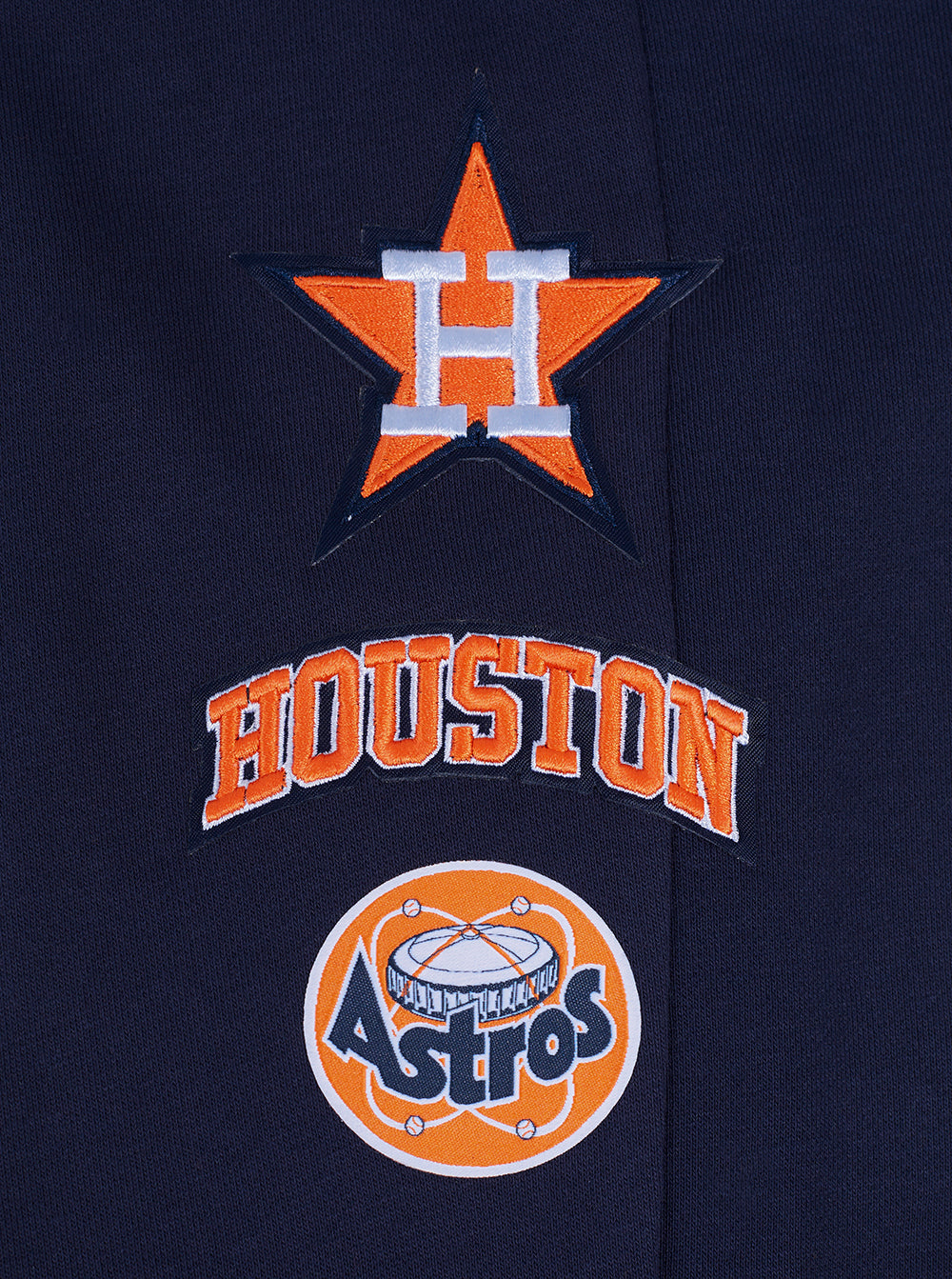 MLB HOUSTON ASTROS RETRO CLASSIC PANTALON OUATÉ POUR FEMME (MARINE MINUIT/ORANGE/MARINE MINUIT)