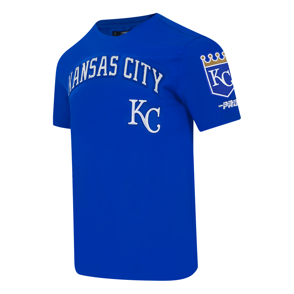 MLB KANSAS CITY ROYALS CLASSIC CHENILLE HAUT EN JERSEY SIMPLE POUR HOMME (BLEU ROYAL)
