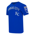 MLB KANSAS CITY ROYALS CLASSIC CHENILLE HAUT EN JERSEY SIMPLE POUR HOMME (BLEU ROYAL)