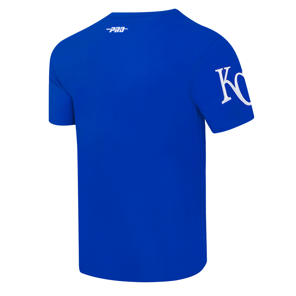 MLB KANSAS CITY ROYALS CLASSIC CHENILLE HAUT EN JERSEY SIMPLE POUR HOMME (BLEU ROYAL)
