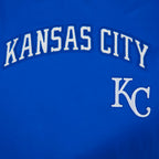 MLB KANSAS CITY ROYALS CLASSIC CHENILLE HAUT EN JERSEY SIMPLE POUR HOMME (BLEU ROYAL)
