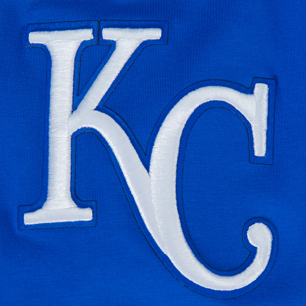 MLB KANSAS CITY ROYALS CLASSIC CHENILLE HAUT EN JERSEY SIMPLE POUR HOMME (BLEU ROYAL)