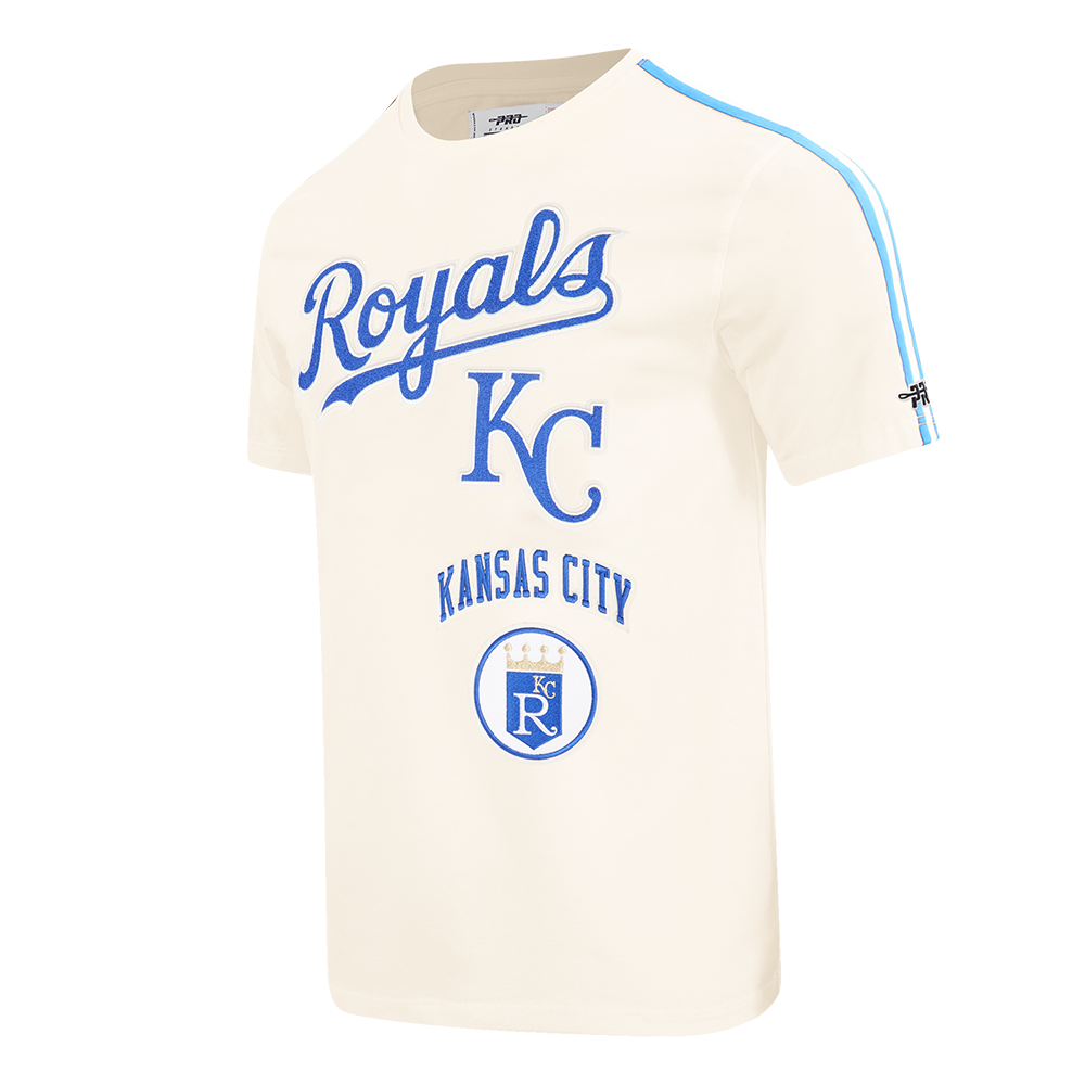 MLB KANSAS CITY ROYALS RETRO CLASSICS MEN'S TOP (EGGSHELL/UNIVERSITY BLUE)
