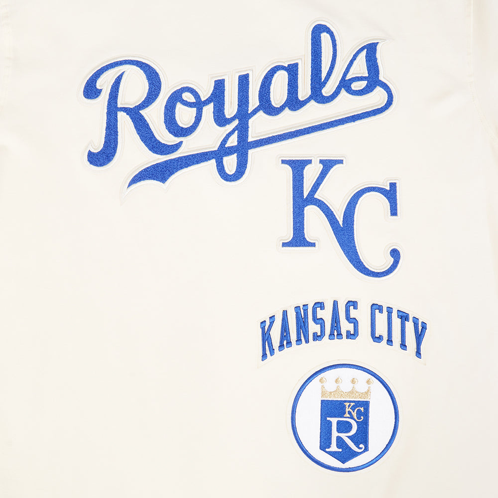 MLB KANSAS CITY ROYALS RETRO CLASSICS MEN'S TOP (EGGSHELL/UNIVERSITY BLUE)