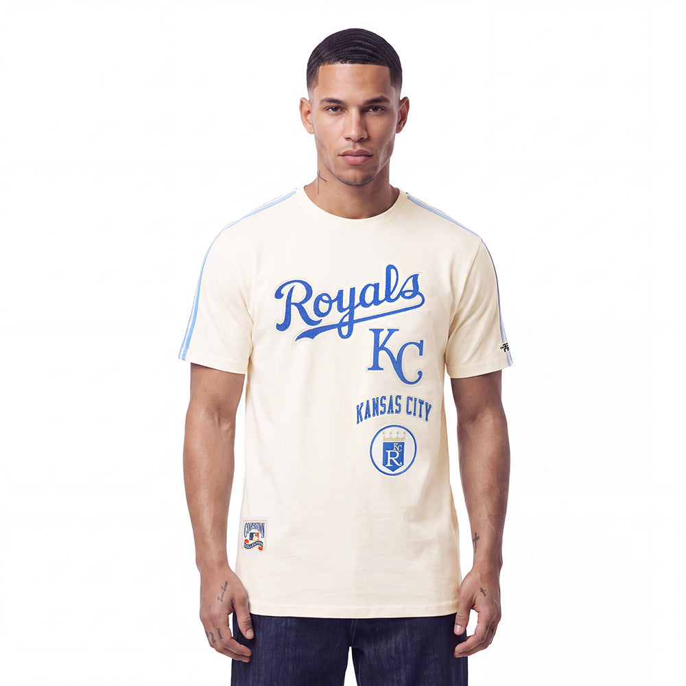 MLB KANSAS CITY ROYALS RETRO CLASSICS MEN'S TOP (EGGSHELL/UNIVERSITY BLUE)
