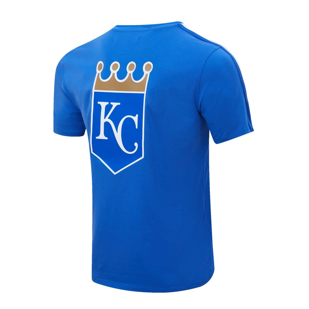 MLB KANSAS CITY ROYALS HAUT PRO TEAM À BANDES ET À LOGO POUR HOMME (BLEU ROYAL)