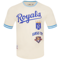 MLB KANSAS CITY ROYALS RETRO CLASSIC MEN'S TOP (EGGSHELL/ UNIVERSITY BLUE)