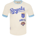 MLB KANSAS CITY ROYALS RETRO CLASSIC MEN'S TOP (EGGSHELL/ UNIVERSITY BLUE)