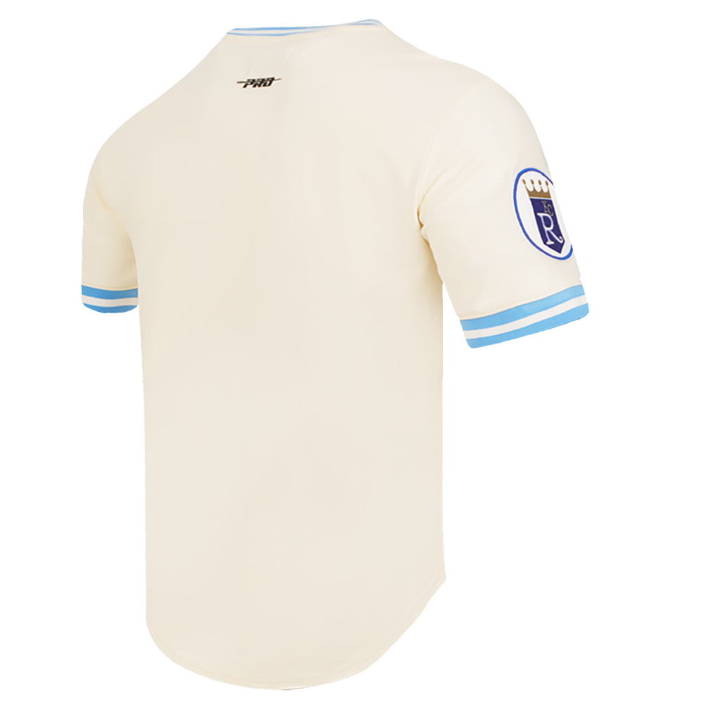 MLB KANSAS CITY ROYALS RETRO CLASSIC MEN'S TOP (EGGSHELL/ UNIVERSITY BLUE)