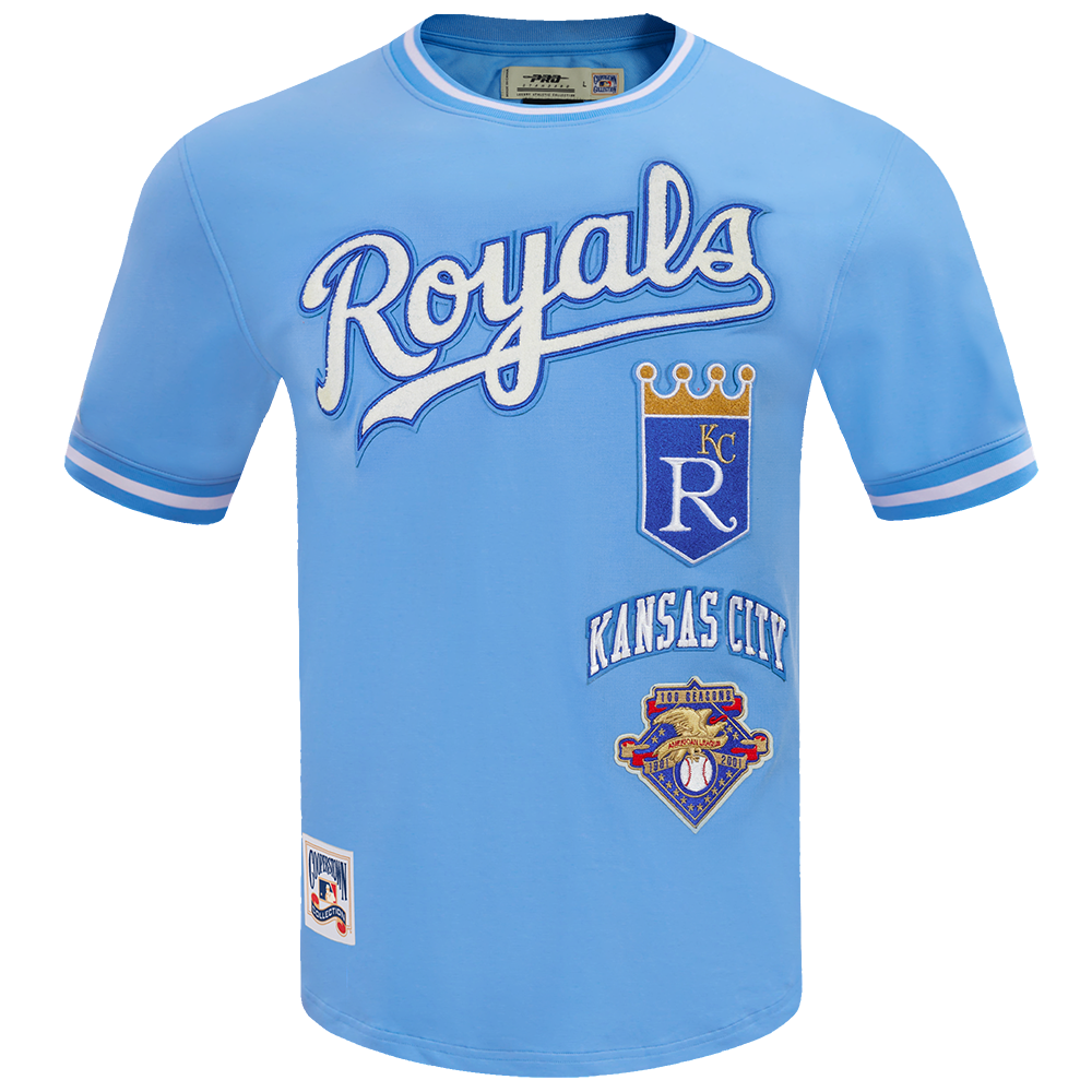 MLB KANSAS CITY ROYALS RETRO CLASSIC HAUT POUR HOMME (BLEU UNIVERSITÉ)