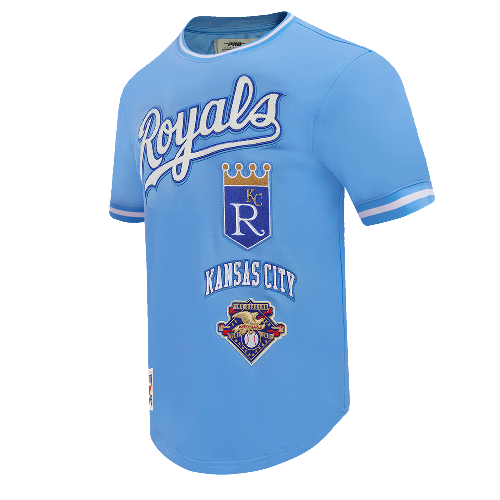 MLB KANSAS CITY ROYALS RETRO CLASSIC HAUT POUR HOMME (BLEU UNIVERSITÉ)