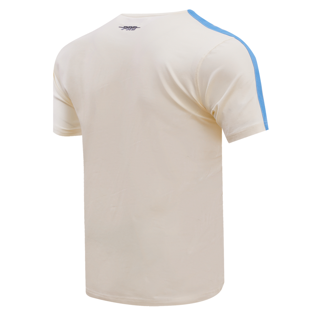 MLB KANSAS CITY ROYALS RETRO CLASSIC HAUT À RAYURES POUR HOMME (COQUILLE D'ŒUF/BLEU UNIVERSITÉ)