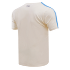 MLB KANSAS CITY ROYALS RETRO CLASSIC HAUT À RAYURES POUR HOMME (COQUILLE D'ŒUF/BLEU UNIVERSITÉ)