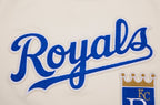 MLB KANSAS CITY ROYALS RETRO CLASSIC HAUT À RAYURES POUR HOMME (COQUILLE D'ŒUF/BLEU UNIVERSITÉ)