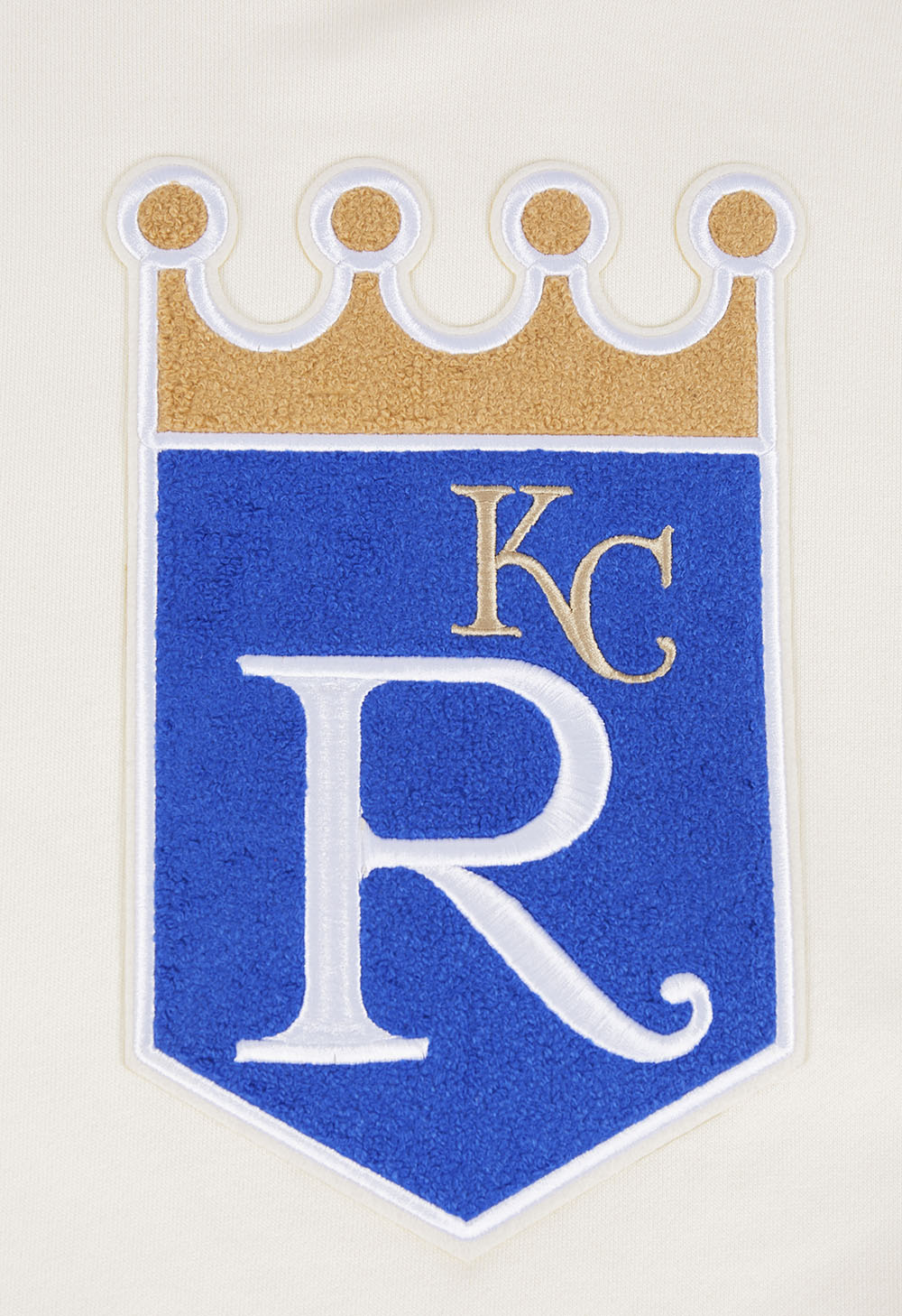 MLB KANSAS CITY ROYALS RETRO CLASSIC CHANDAIL À CAPUCHON POUR HOMME (COQUILLE D'ŒUF/BLEU UNIVERSEL)
