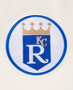 MLB KANSAS CITY ROYALS RETRO CLASSIC CHANDAIL À CAPUCHON POUR HOMME (COQUILLE D'ŒUF/BLEU UNIVERSEL)