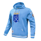 MLB KANSAS CITY ROYALS RETRO CLASSIC MEN'S PULLOVER HOODIE (UNIVERSITY BLUE)