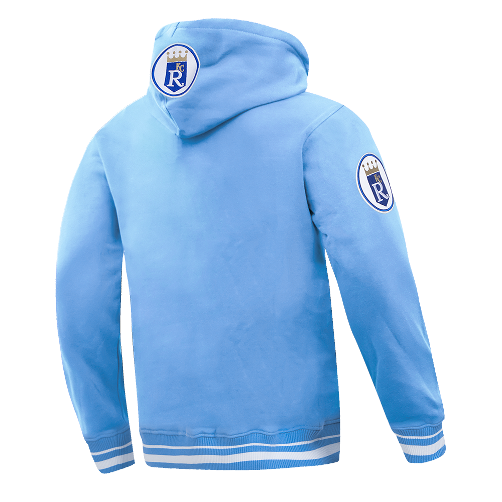 MLB KANSAS CITY ROYALS RETRO CLASSIC MEN'S PULLOVER HOODIE (UNIVERSITY BLUE)