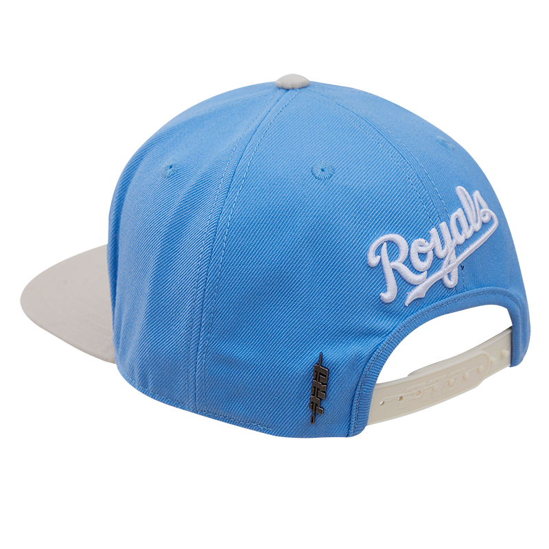 MLB KANSAS CITY ROYALS LOGO WOOL UNISEX SNAPBACK (UNIVERSITY BLUE)