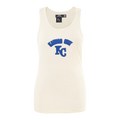 MLB KANSAS CITY ROYALS TRIPLE TONAL CAMISOLE DOS NAGEUR À COUPE DÉCONTRACTÉE POUR FEMME (COQUILLE D'ŒUF)