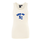 MLB KANSAS CITY ROYALS TRIPLE TONAL CAMISOLE DOS NAGEUR À COUPE DÉCONTRACTÉE POUR FEMME (COQUILLE D'ŒUF)