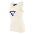 MLB KANSAS CITY ROYALS TRIPLE TONAL CAMISOLE DOS NAGEUR À COUPE DÉCONTRACTÉE POUR FEMME (COQUILLE D'ŒUF)