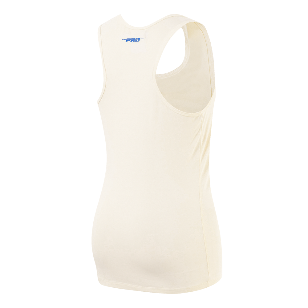 MLB KANSAS CITY ROYALS TRIPLE TONAL CAMISOLE DOS NAGEUR À COUPE DÉCONTRACTÉE POUR FEMME (COQUILLE D'ŒUF)