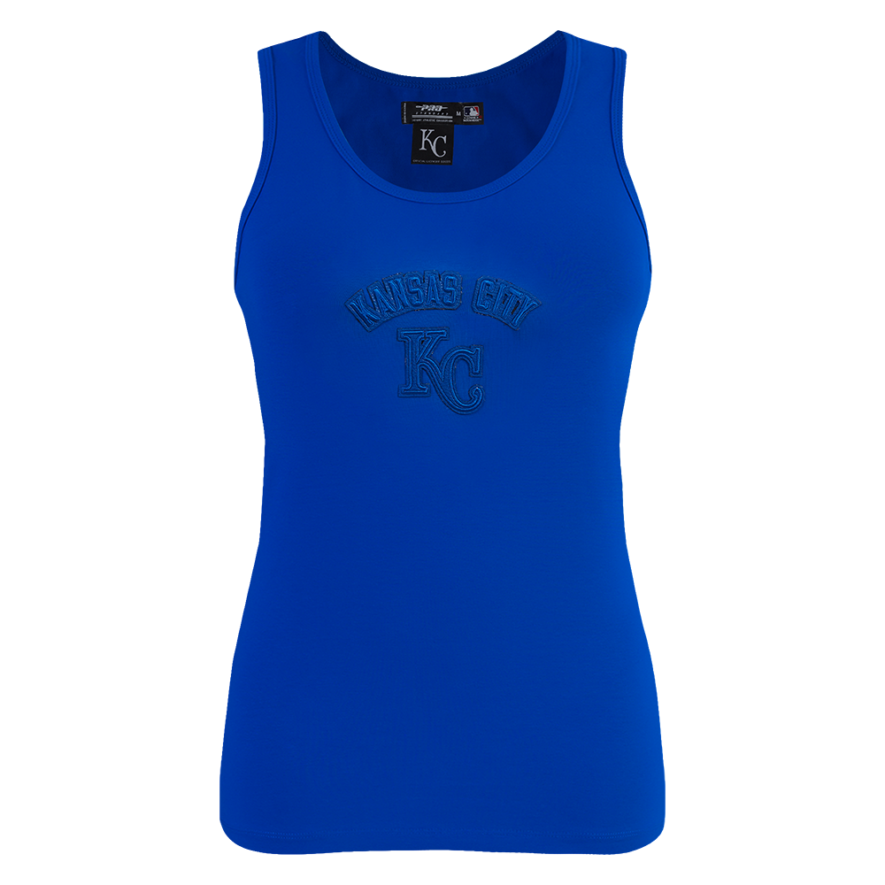 MLB KANSAS CITY ROYALS TRIPLE TONAL CAMISOLE DOS NAGEUR À COUPE DÉCONTRACTÉE POUR FEMME (BLEU ROYAL)