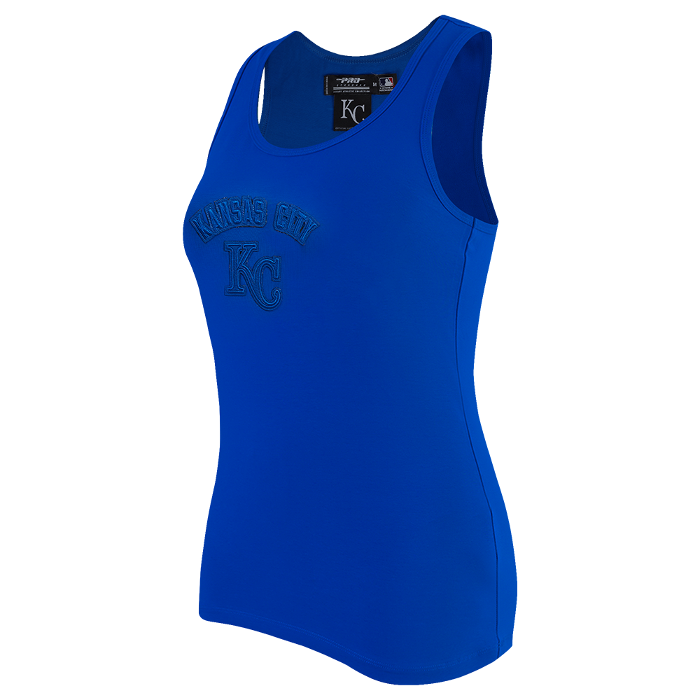 MLB KANSAS CITY ROYALS TRIPLE TONAL CAMISOLE DOS NAGEUR À COUPE DÉCONTRACTÉE POUR FEMME (BLEU ROYAL)