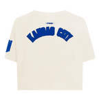 MLB KANSAS CITY ROYALS TRIPLE TONAL T-SHIRT EN JERSEY SIMPLE À COUPE CARRÉE POUR FEMME (COQUILLE D'ŒUF)