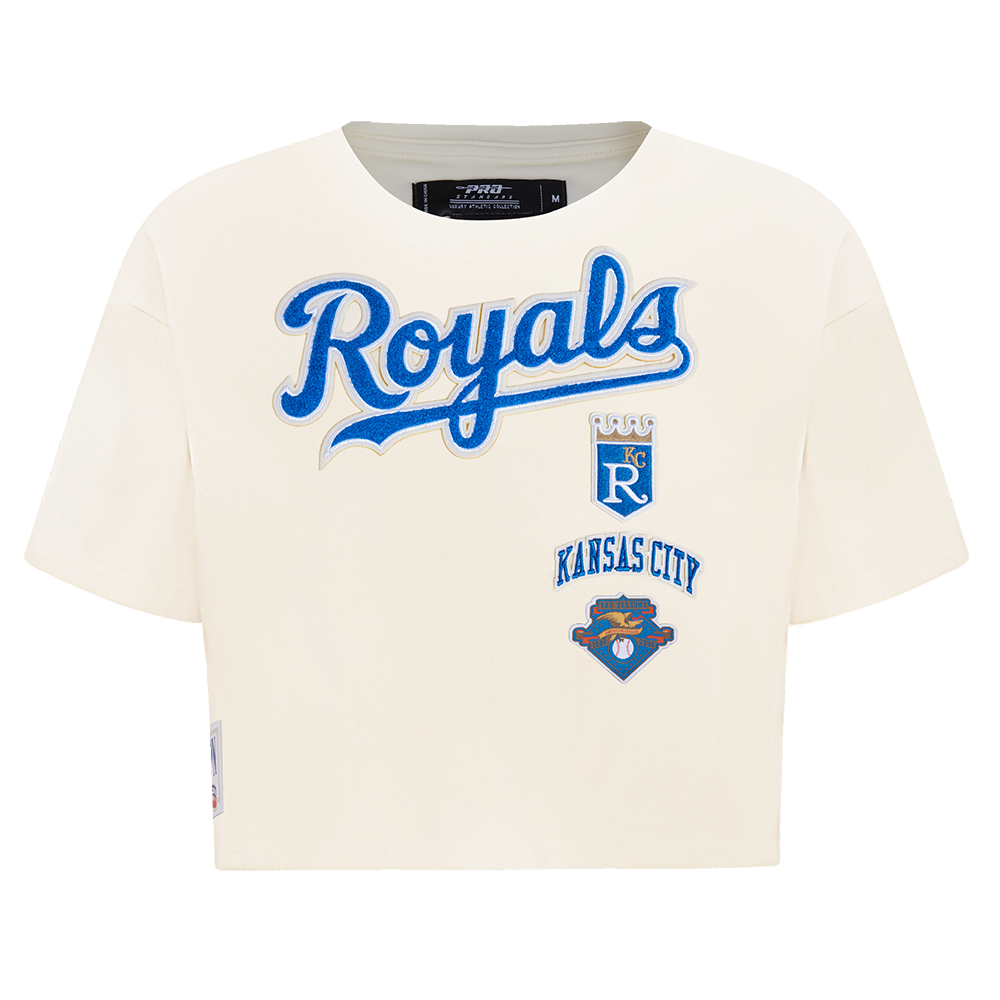 MLB KANSAS CITY ROYALS RETRO CLASSIC HAUT À COUPE CARRÉE POUR FEMME (COQUILLE D'ŒUF)