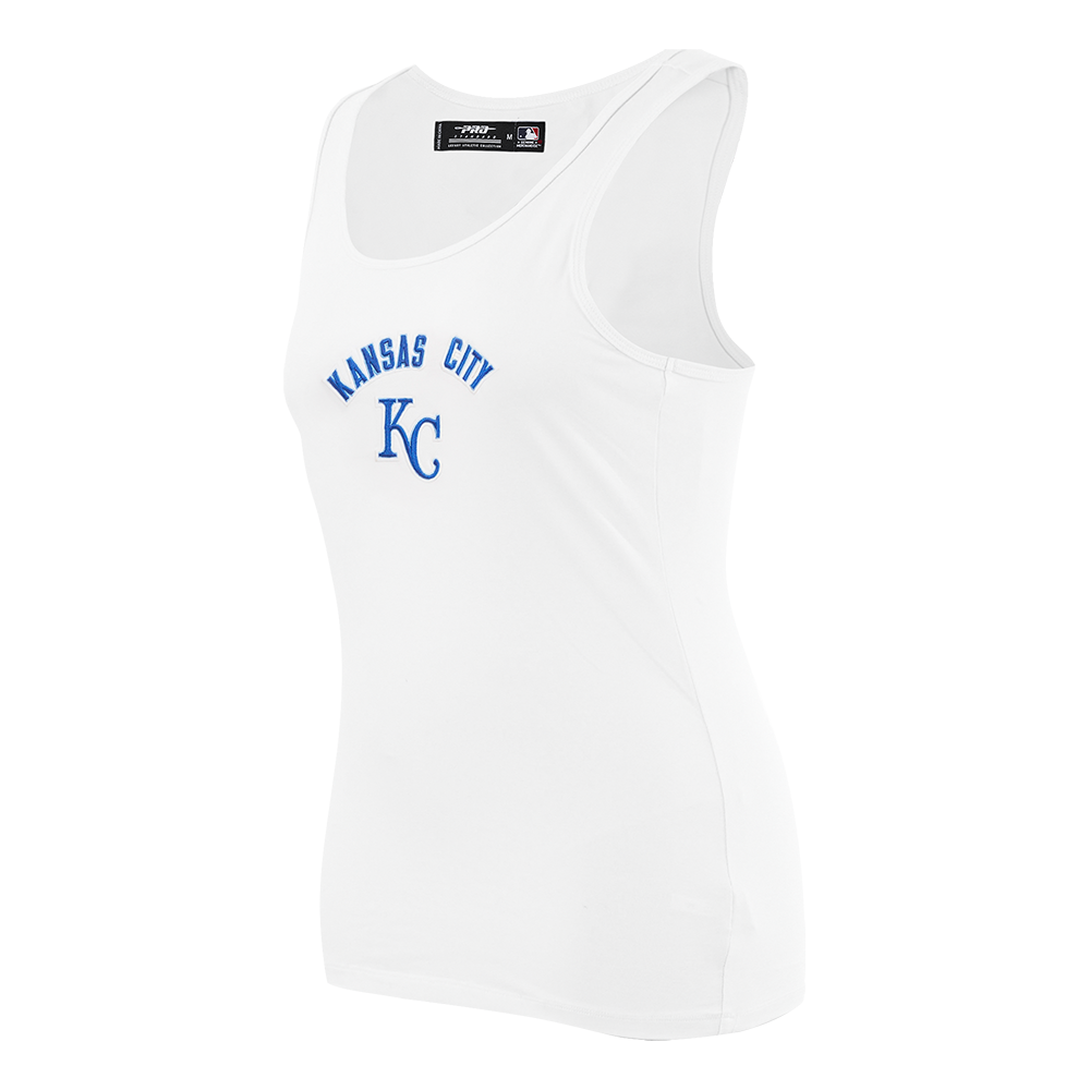 MLB KANSAS CITY ROYALS CLASSIC WOMEN'S RELAXED FIR RACERBACK (WHITE)