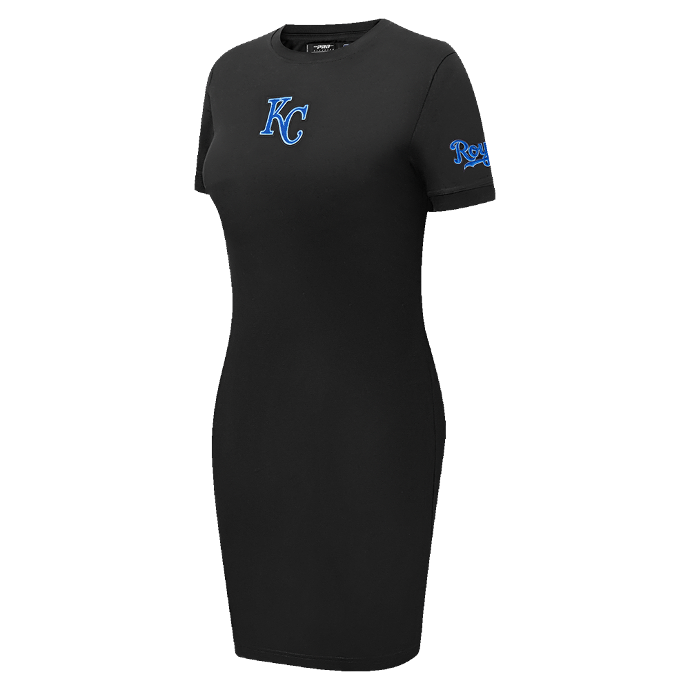 MLB KANSAS CITY ROYALS CLASSIC WOMEN'S BODYCON DRESS (BLACK)