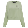 MLB KANSAS CITY ROYALS NEUTRAL CHANDAIL À COL ROND EN MOLLETON (VERT MOUSSE)