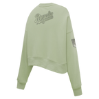 MLB KANSAS CITY ROYALS NEUTRAL CHANDAIL À COL ROND EN MOLLETON (VERT MOUSSE)